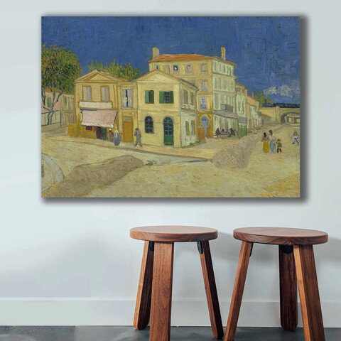 Tablou decorativ, 70100VANGOGH016, Canvas , Lemn, Multicolor