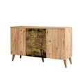 Set mobilier living 3 piese, comoda, comoda tv si masuta, Motto 729, Vella, atlantic pine