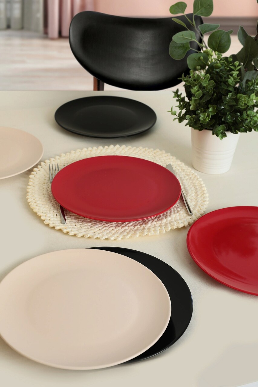 Set platouri pentru servire, Keramika, 275KRM1837, 100% CERAMICA / , Nu absoarbe apa, Multicolor - 1 | YEO