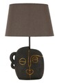 Lampa de masa Tribal -A, Mauro Ferretti, 1x E27, 40W, 30.5x46 cm, polirasina/fier/textil, maro/auriu