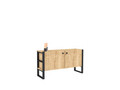 Comoda TV, Puqa Design, Milano, 110x59x32 cm, PAL, Safir / Negru