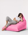 Fotoliu puf, Bean Bag Ferndale, Pyramid Bed, 145 cm, poliester impermeabil, roz