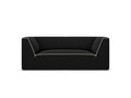 Canapea 2 locuri, Ruby, Micadoni Home, BL, 174x93x69 cm, tesatura chenille, negru/bej