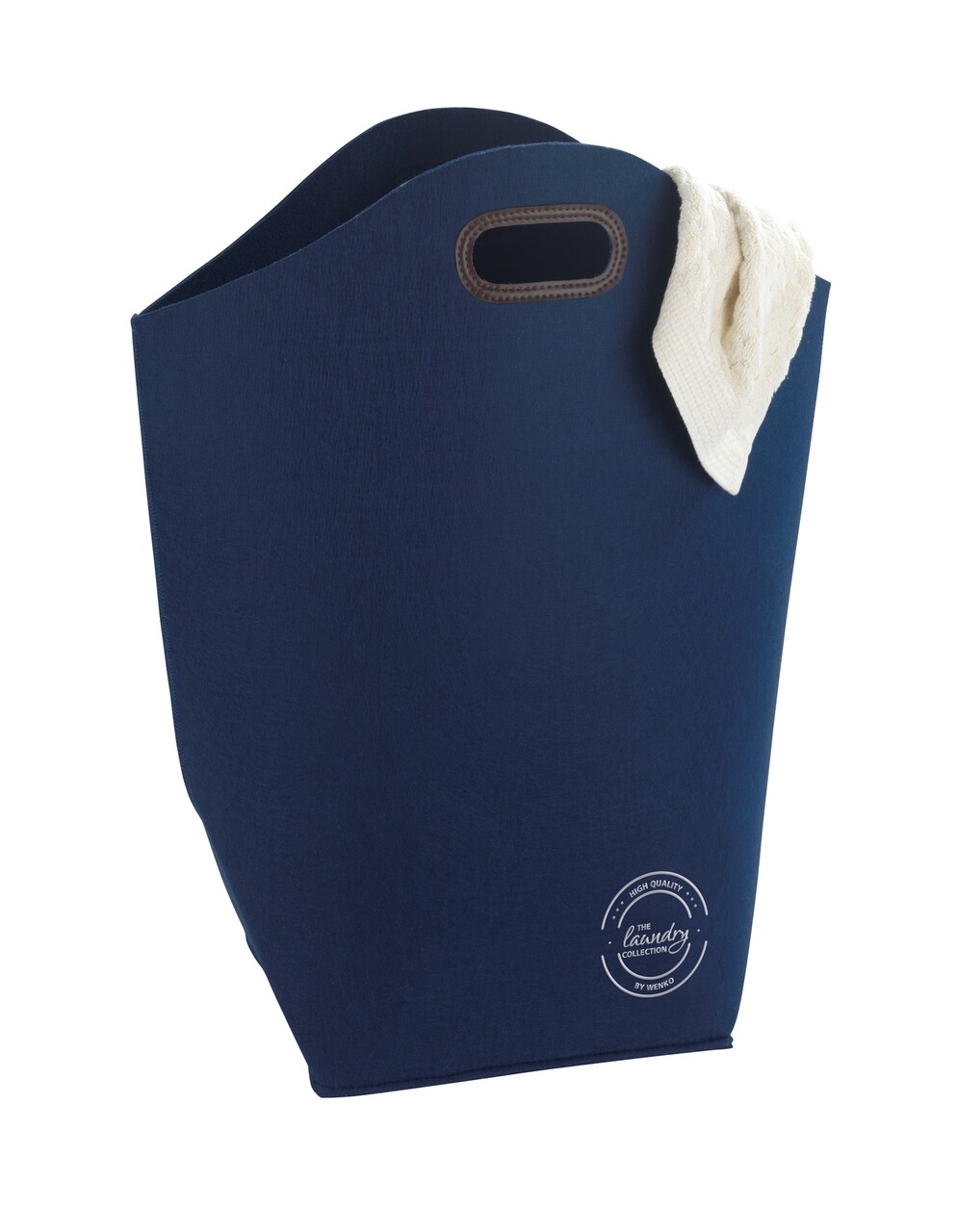 Cos pentru rufe, Wenko, Felt, 42 L, poliester, albastru