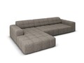 Coltar stanga 4 locuri, Jennifer-140, Micadoni Home, 284x166x70 cm, tesatura chenille din poliester, gri