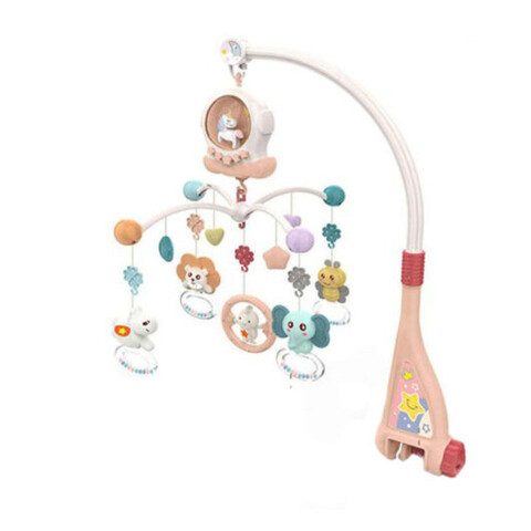 Carusel muzical pentru patut, Baby Mobile, HE0312, 0M+, plastic, multicolor