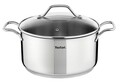 Oala cu capac, Tefal, Intuition, pentru inductie, 4.9 L, 24 cm Ø, inox