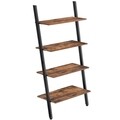 Biblioteca Ladder, Vasagle, 64 x 35 x 150 cm, fier/PAL, maro