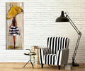 Tablou decorativ, PC082, Canvas, 30 x 80 cm, Multicolor