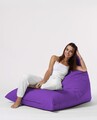 Fotoliu puf, Bean Bag Ferndale, Pyramid Bed, 145 cm, poliester impermeabil, mov