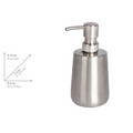 Dozator sapun lichid Solid, Wenko, 8x9x16 cm, inox, argintiu