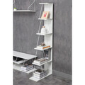 Corp biblioteca Tars, Pakoworld, 50x22x150 cm, PAL/metal, alb