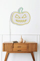 Decoratiune luminoasa LED, Pumpkin, Benzi flexibile de neon, DC 12 V, Galben verde