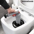 Pompa cu aer comprimat cu 4 accesorii pentru desfundat chiuveta / cada / dus, KlinGun InnovaGoods