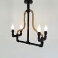 Candelabru All Design, metal, 40x20x50 cm, Black