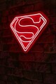 Decoratiune luminoasa LED, Superman,  Benzi flexibile de neon, DC 12 V, Rosu