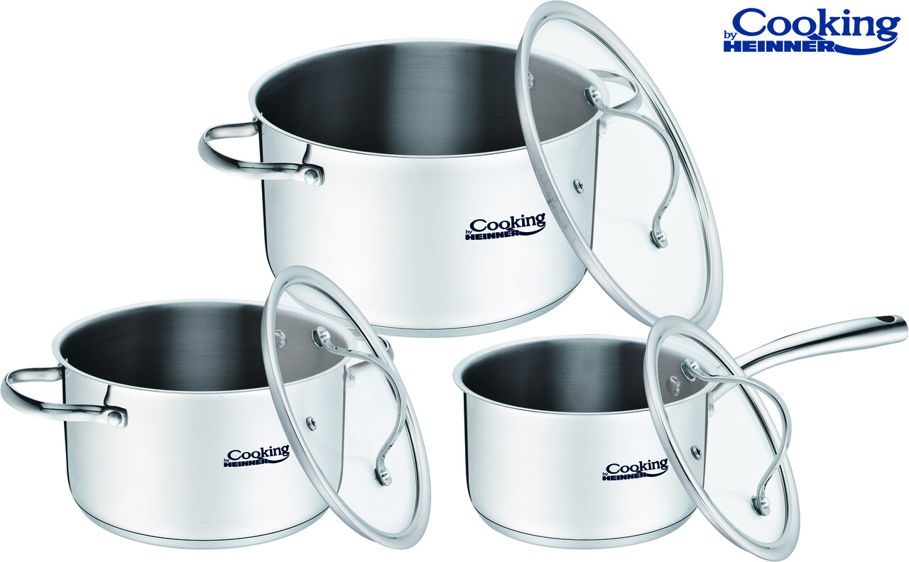 Set de gatit Anna, Cooking by Heinner, 6 piese, inox