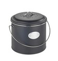 Cos de gunoi pentru compost, Wenko, Nero, 22 x 22 x 22 cm, 6 L, metal, negru/gri