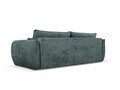 Canapea extensibila 3 locuri, Kaelle, Micadoni Home, BL, 244x97x91 cm, poliester chenille, albastru petrol