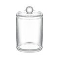 Cutie rotunda pentru betisoare de urechi Beauty, Jotta, 7x11 cm, plastic, transparent