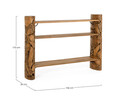 Consola Arwood, Bizzotto, 156x36x110 cm, lemn de tec reciclat, produs unicat, natural