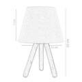 Lampa de masa, Insignio, 780SGN1889, PVC, Crem