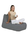 Fotoliu puf, Bean Bag, Ferndale Trendy, 105 x 75 cm, poliester impermeabil, gri fumuriu