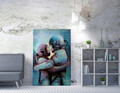 Tablou decorativ, WY250 (50 x 70), 50% bumbac / 50% poliester, Canvas imprimat, Multicolor