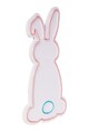 Decoratiune luminoasa LED, Rabbit,  Benzi flexibile de neon, DC 12 V, Roz / Albastru