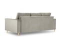 Canapea extensibila, Mimosa, Mazzini Sofas, 3 locuri, cu lada de depozitare, 220x100x92 cm, catifea, bej