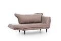 Canapea extensibila Vino Daybed, Futon, 3 locuri, 200x70 cm, metal, mink