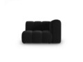 Modul canapea dreapta 1 loc, Lupine, Micadoni Home, BL, 114x87x70 cm, catifea, negru