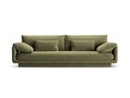 Canapea 4 locuri, Torino-184, Micadoni Home, 250x103x83 cm, catifea, verde deschis