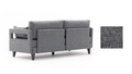 Canapea Comfort Sofa, Balcab Home, 3 locuri, 208x80x80 cm, gri