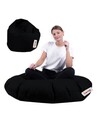 Fotoliu puf, Bean Bag, Ferndale, 100 cm, poliester impermeabil, negru