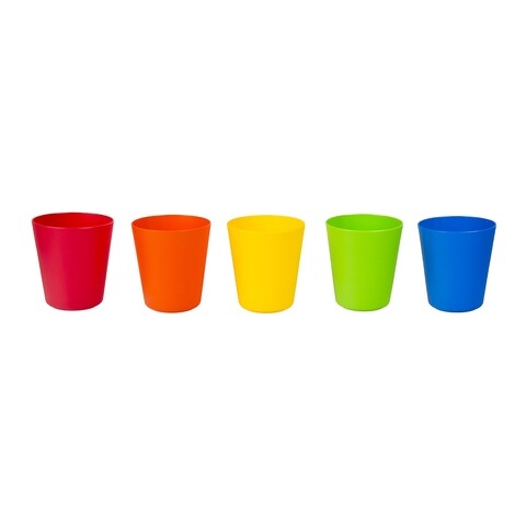 Set 5 pahare, Casa Plastor, Vigo, 235 ml, plastic, multicolor