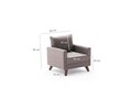 Fotoliu Bella Armchair, Balcab Home, 82x81x85 cm, lemn, maro