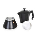 Cafetiera Mia Mokka, Homla, capacitate 9 cesti, aluminiu, negru