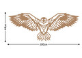 Decoratiune de perete, Eagle3, Metal, 100 x 44 cm, Cupru