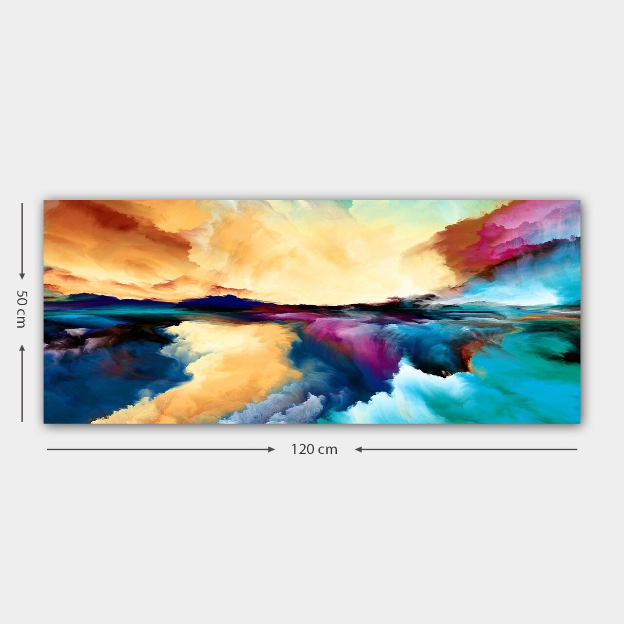 Tablou decorativ, YTY1027048810_50120, Canvas, Lemn, Multicolor