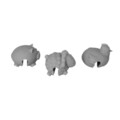 Set 3 cronometre Easy Cook, Homla, 4x3x3 cm, silicon, gri