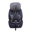 Scaun auto cu isofix si top tether R129, I-Size, U-grow, 76-150 cm (15 luni-12 ani), HDPE/tesatura tricotata din poliester, gri