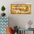 Decoratiune de luminoasa XMASGOLD-012, Tanelorn, 83x39 cm, metal, auriu