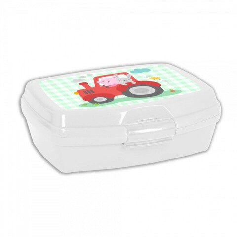 Cutie pentru sandwich, Safta, Granja, 17 x 6 x 14 cm, plastic, multicolor