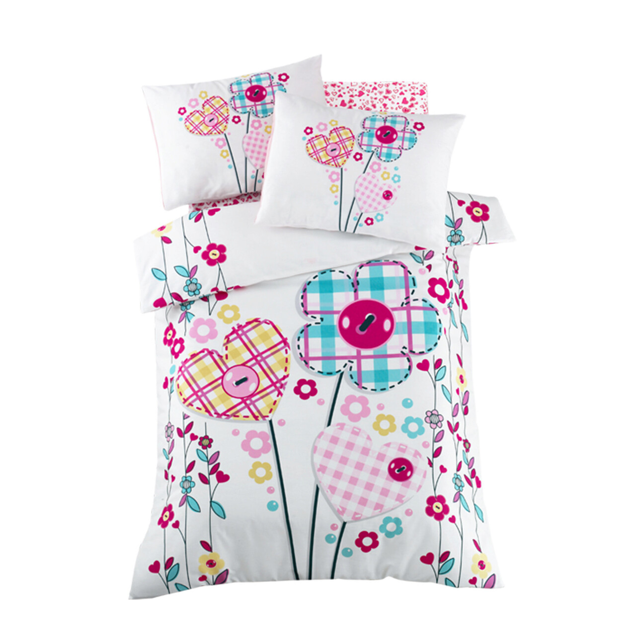 Lenjerie de pat pentru copii, Flower, Patik, Bumbac Ranforce - 1 | YEO