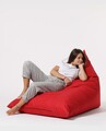 Fotoliu puf, Bean Bag Ferndale, Pyramid Bed, 145 cm, poliester impermeabil, rosu