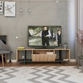 Comoda TV, Homitis, Zitano Tv Stand, 160x37.5x35 cm, Stejar / Antracit