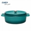 Cratita emailata, Cooking by Heinner, 5.9 l, fonta, bej si bleu