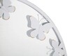 Oglinda de perete White Butterfly, Mauro Ferretti, 62.5x62.5 cm, fier, alb/auriu