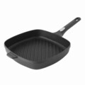 Tigaie grill cu maner detasabil BergHOFF, Gem Line, 28 x 28 cm, 3.2 L, aluminiu, negru